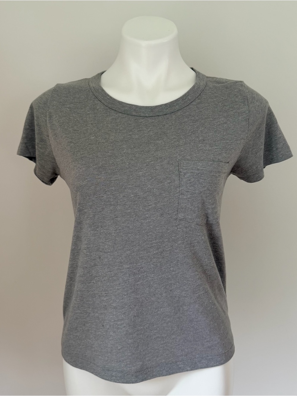 J.Crew Grey Pocket Short Sleeve Essential Tee